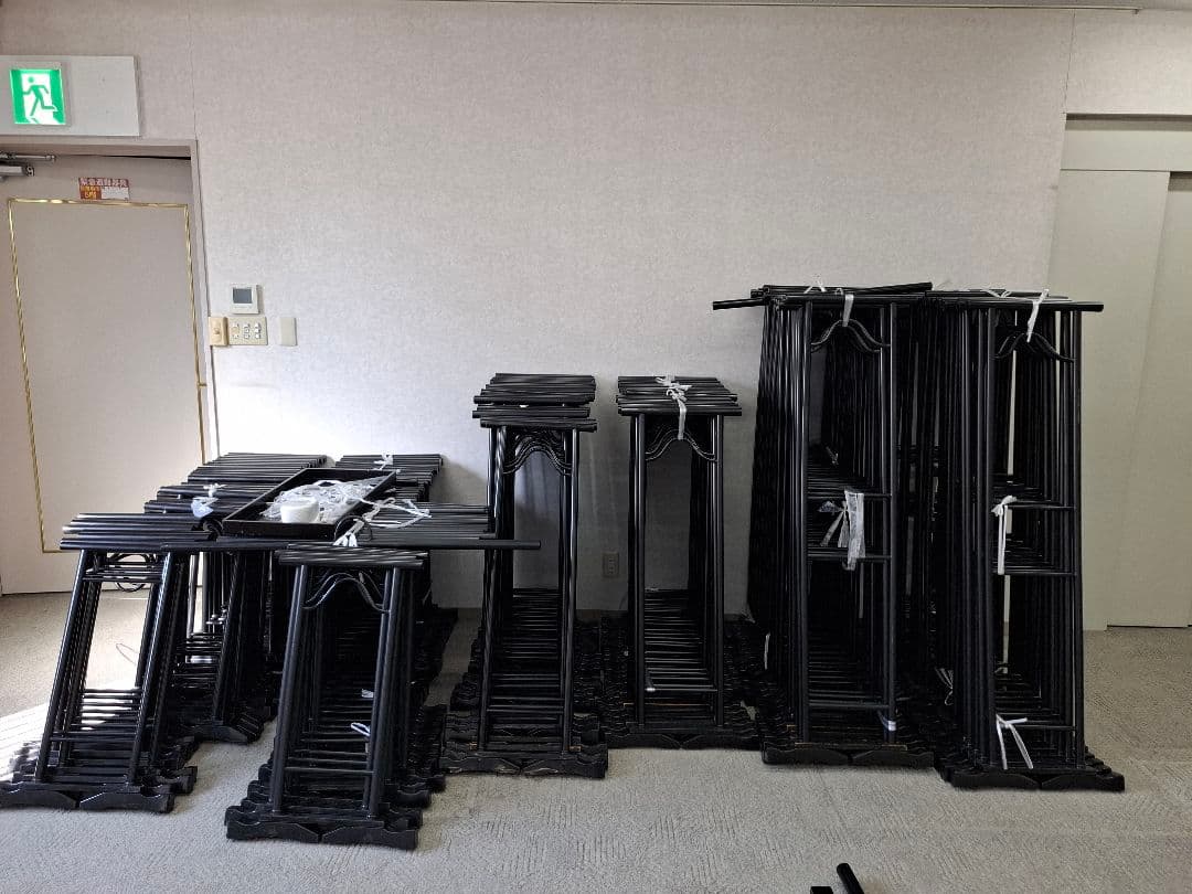 黒い衣桁 着物掛け まとめ買い歓迎！