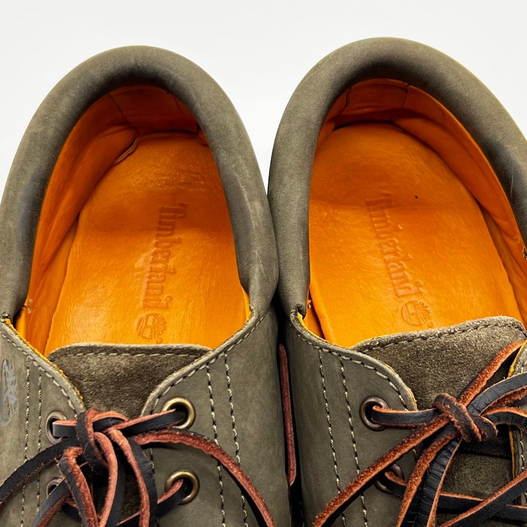 【美品】Timberland 【25.0】スリーアイ ボートシューズ　モカシン