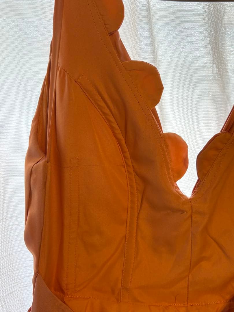 テラコッタカラードレス　結婚式　前撮り　二次会