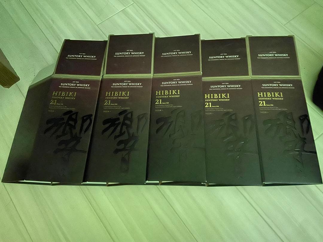 響21年空箱空瓶5本セット・白州18年空箱・山崎