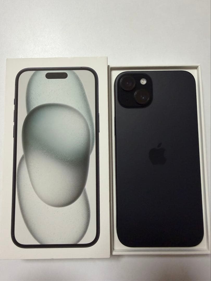 【傷無し】Apple iPhone 15Plus 128GB ブラック　本体 SIMフリー】iPhone 15 Plus A16 Bionic 6.7型 ストレージ：128GB