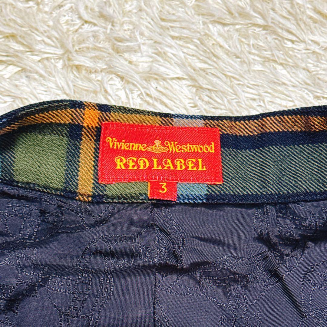 希少・美品✨ヴィヴィアンウエストウッドレッドレーベル　チェック柄スカート　リボン