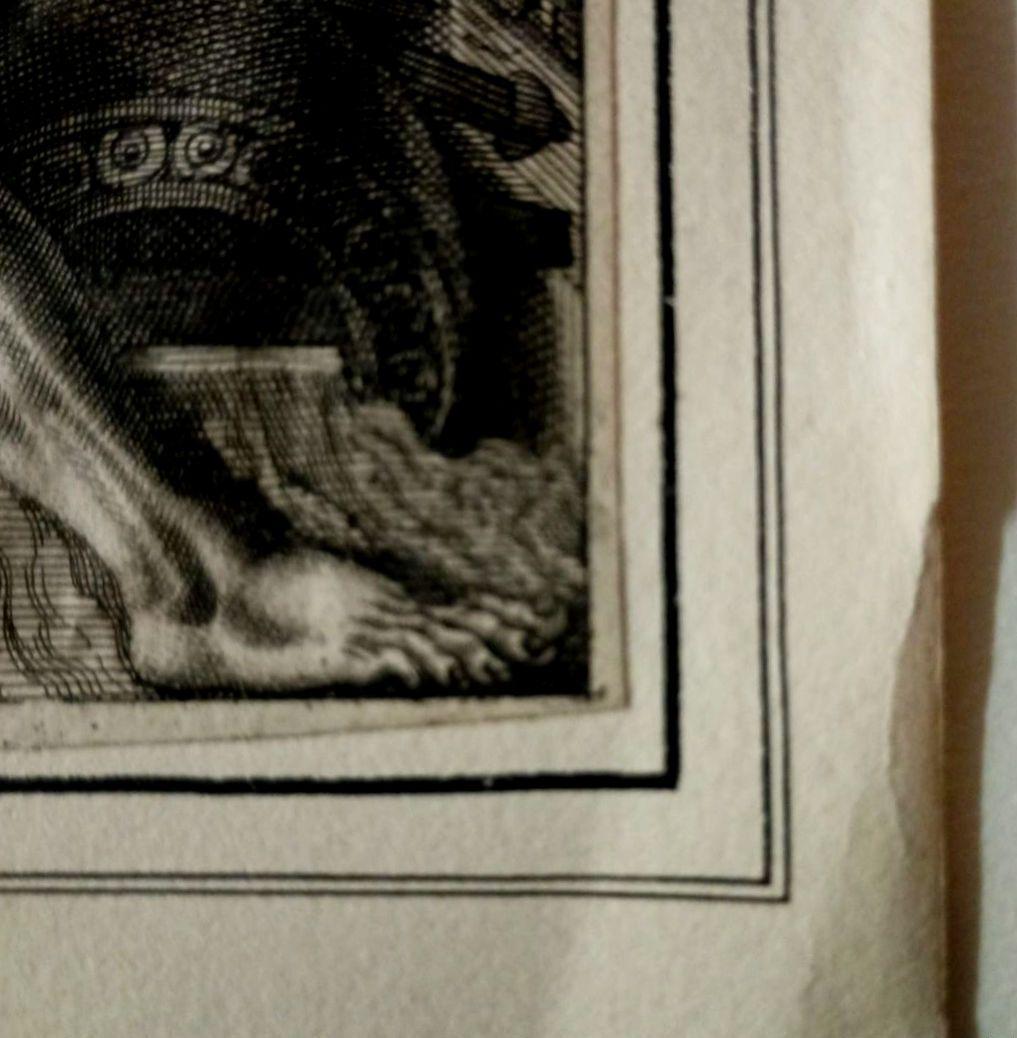 額装品　1673年　J.DOLIVAR 「ライン侵攻の図」稀少　美品