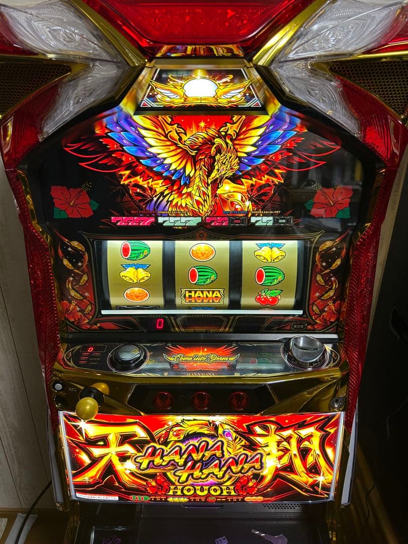 パチスロ実機 Sハナハナ鳳凰天翔30 小型データカウンター付