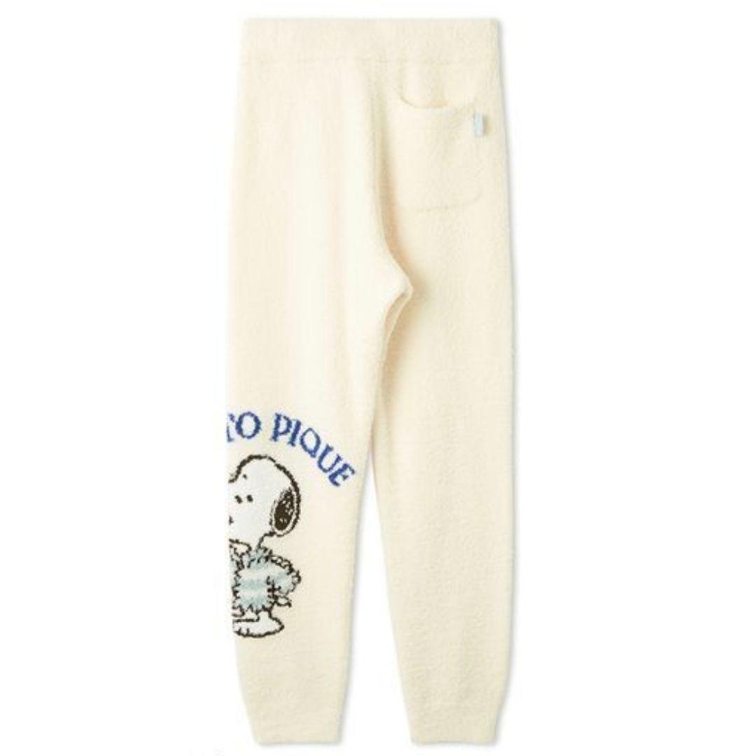 ジェラートピケ スヌーピー柄プルオーバー&ロングパンツ