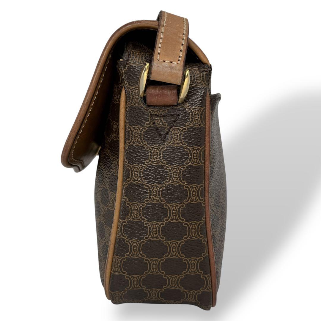 オールド　セリーヌ　ショルダーバッグ　カメラバッグ　マカダム　トリオンフ　PVC