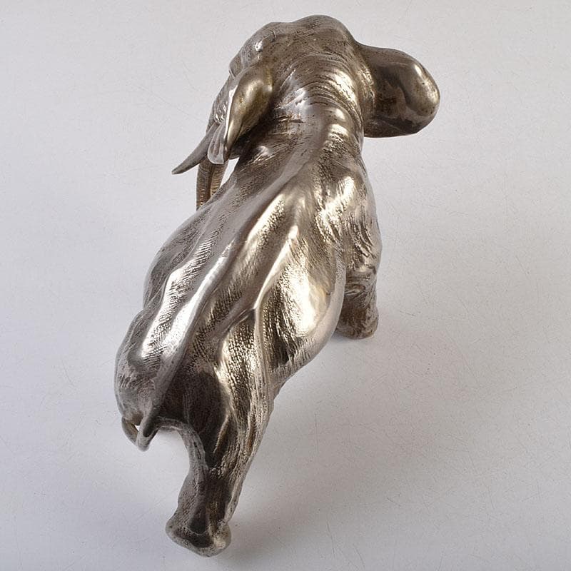 金属工芸 象 置物 重さ約1713g V 9092