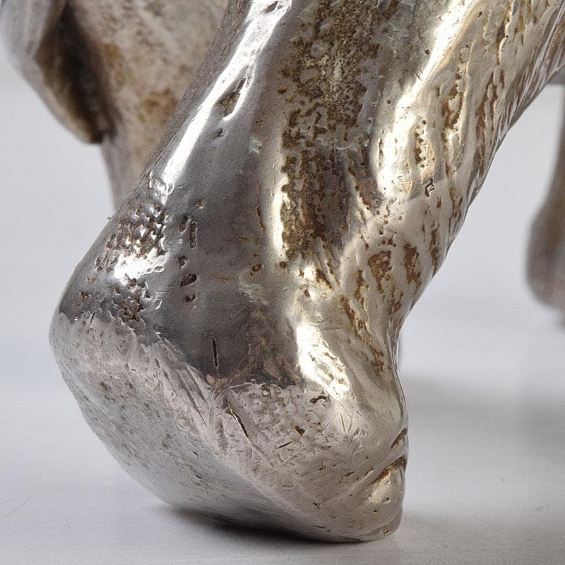 金属工芸 象 置物 重さ約1713g V 9092