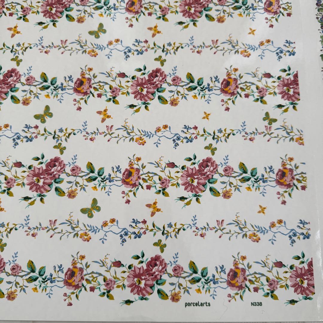 13ヴォーグ社 ポーセラーツ用転写紙 6枚セット