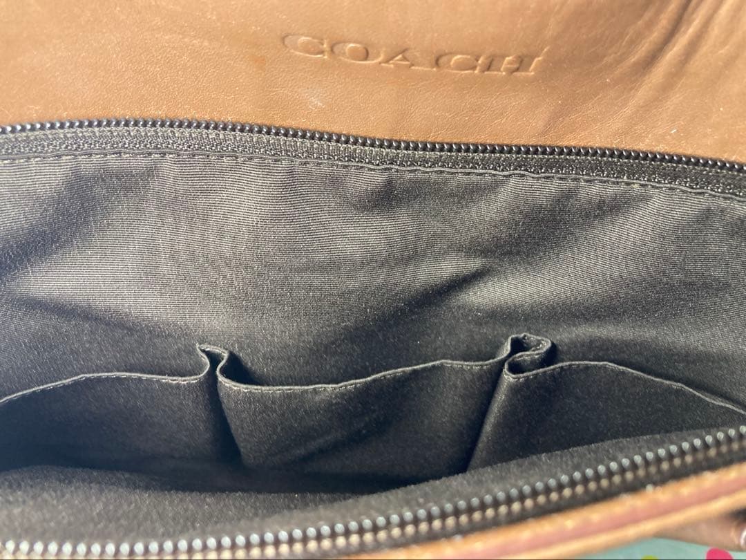 【美品】COACH レキシントンレザー メトロポリタントート ブラウン 3室