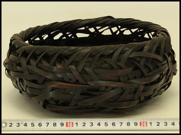 茶道具 竹網 籠 炭斗 時代物(ZE706) - メルカリ