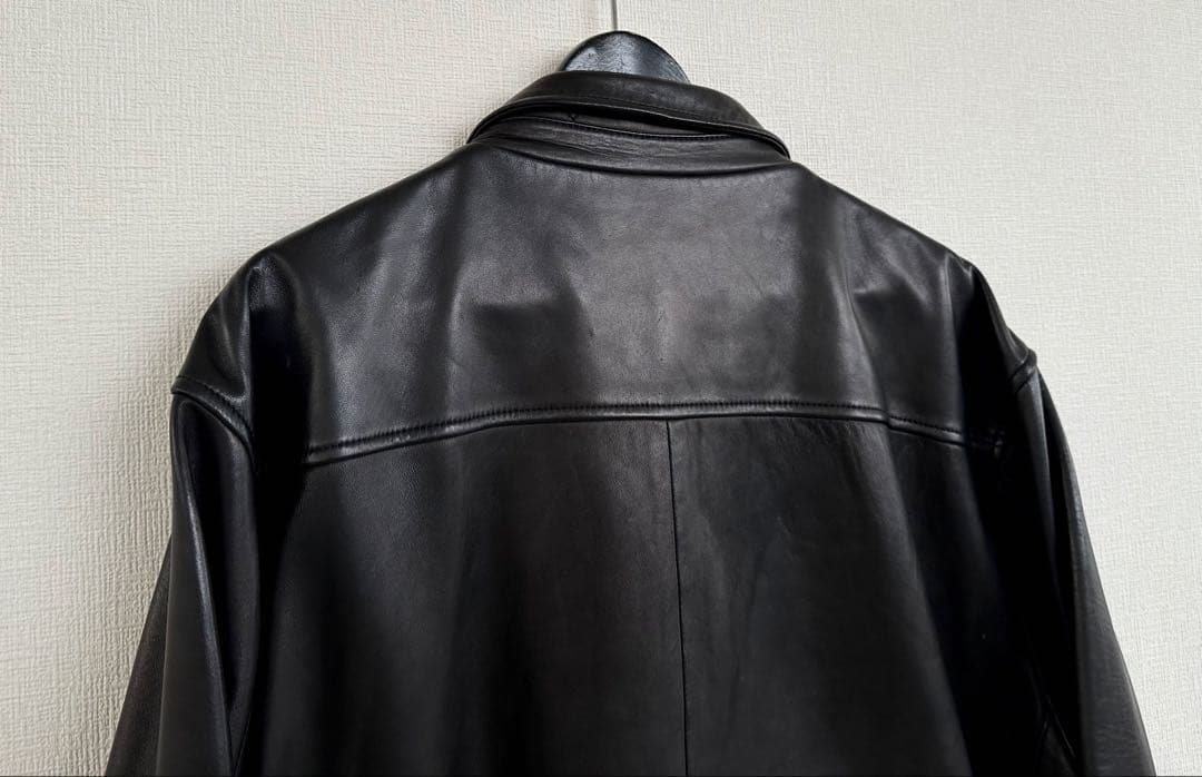 超スペシャル 90s ラルフローレン レザー ジャケット XXLブラック 黒