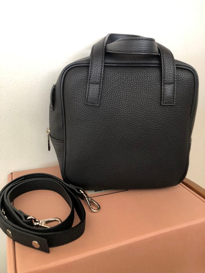 【chiiiibag】 Square Boston BLACK