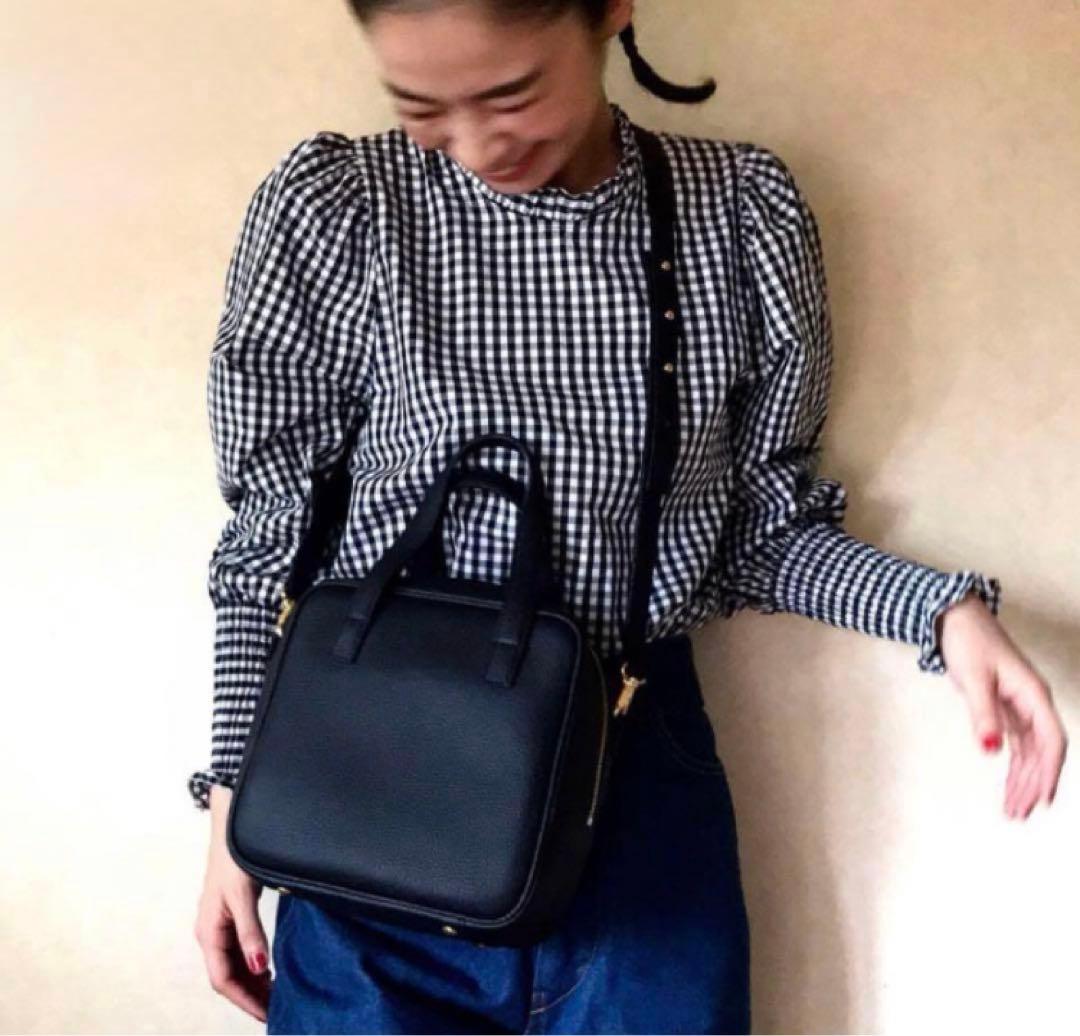【chiiiibag】 Square Boston BLACK