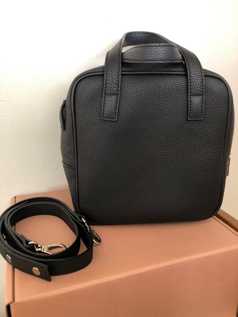 【chiiiibag】 Square Boston BLACK