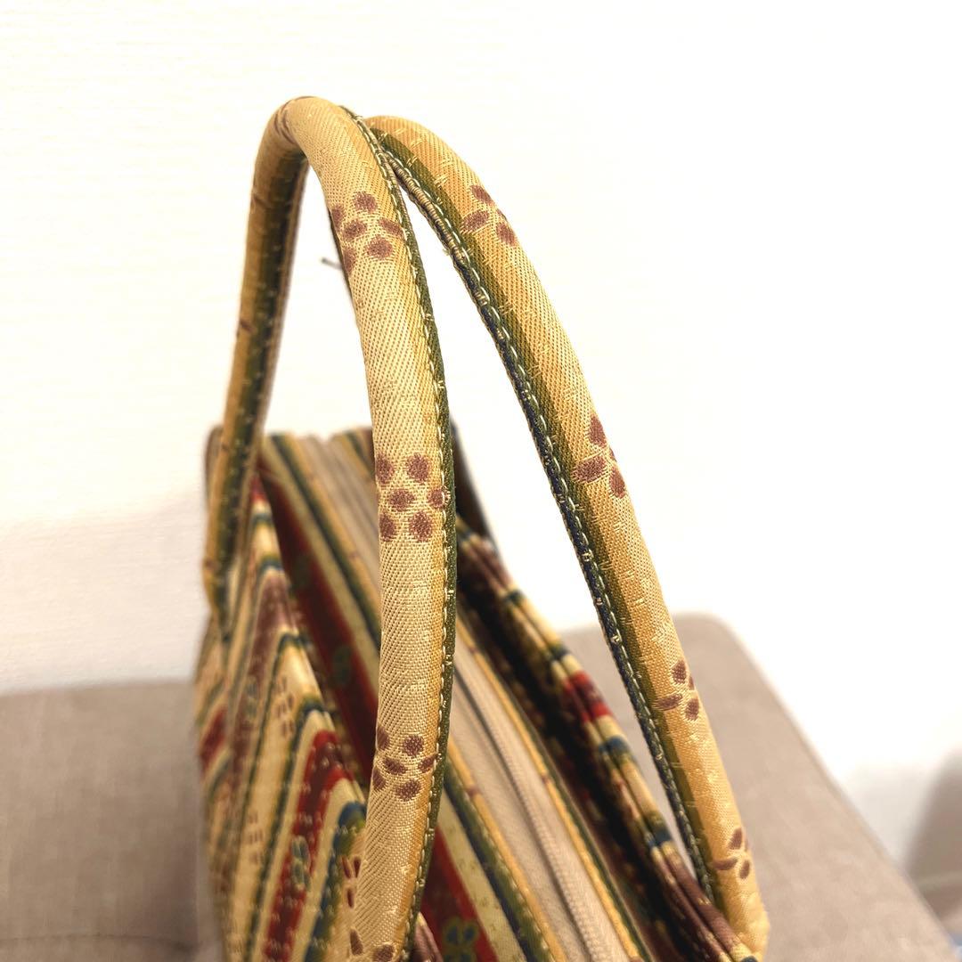 よし野　龍村美術織物　利休バッグ