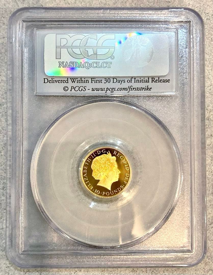 アウトレット品】 PCGS最高鑑定☆2011年イギリス ブリタニア10ポンド