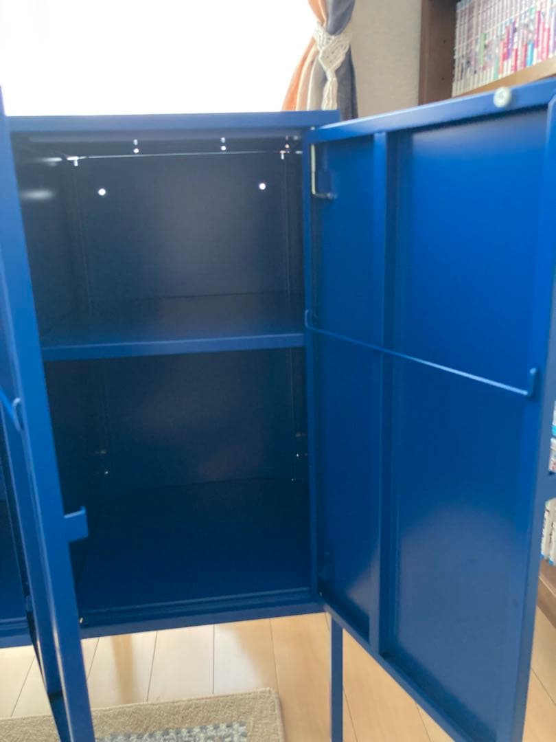 IKEA イケア LIXHULT リックスフルト キャビネット ブルー 青色