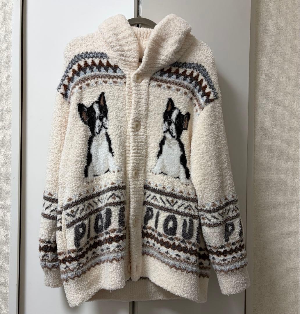 【HOMME】 パウダーノルディック DOGジャガードカウチン L