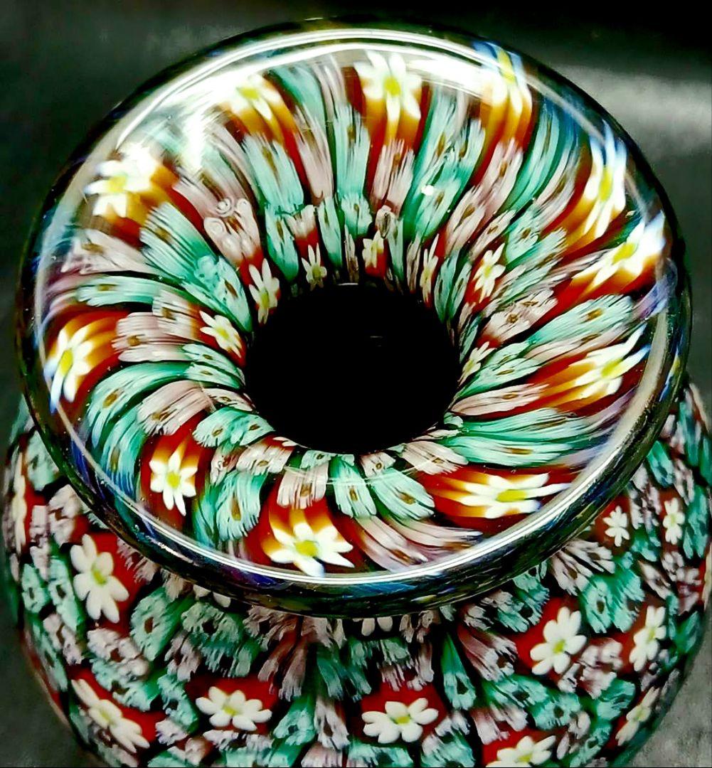 MURANO ムラノ 金彩 ミルフィオリ 花瓶 オブジェ