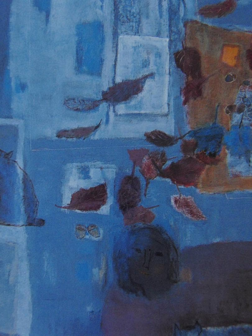 加藤聖扈、【ガラス窓】、希少な額装用画集より、新品額装付