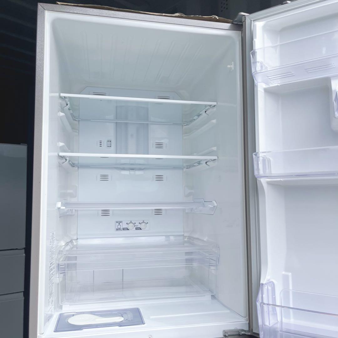 117取付無料！三菱ピンクゴールド自動製氷機付きおしゃれインテリア3ドア冷蔵庫！