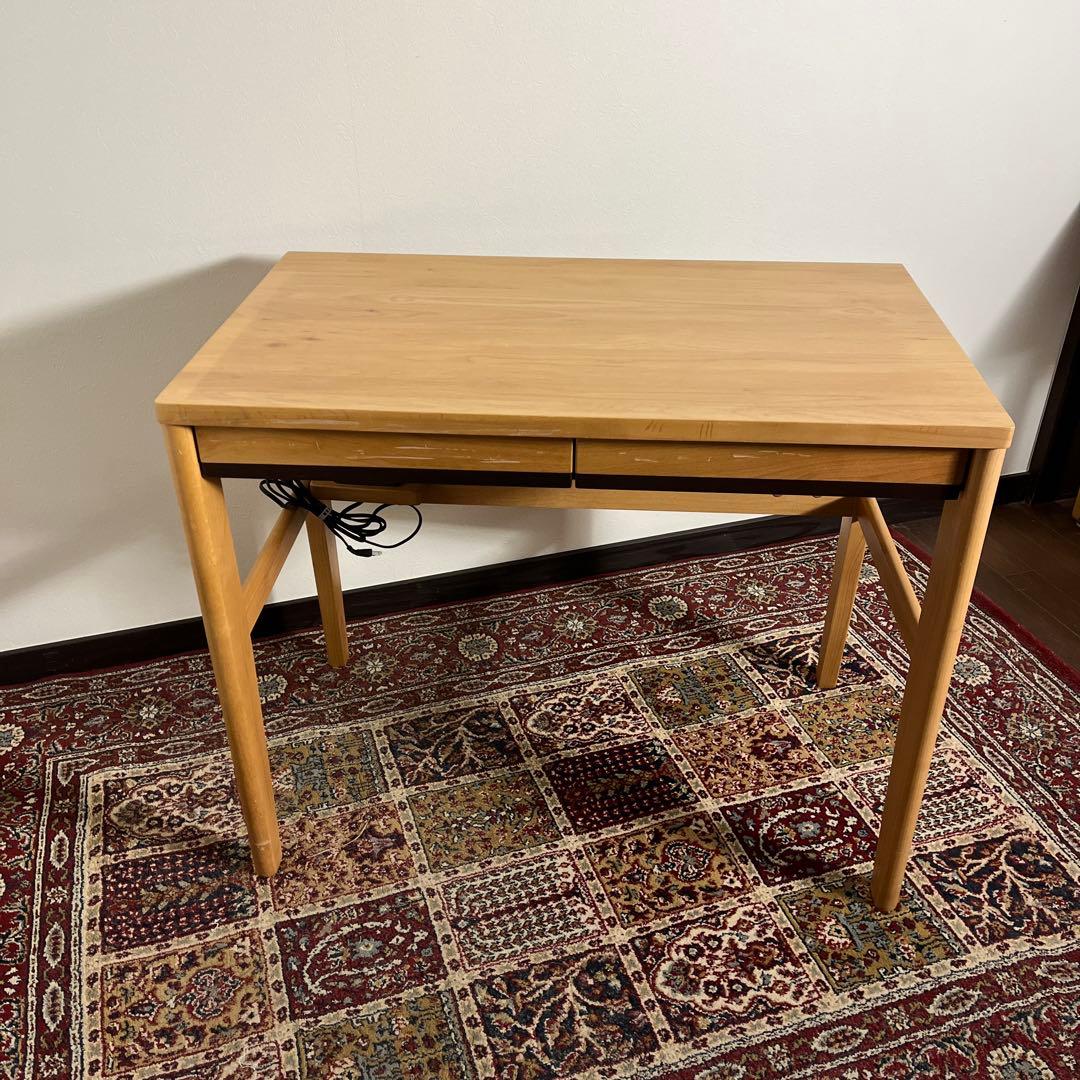 KOIZUMIコイズミ◾️コンセント付きデスク KWD-131 机 パソコン 木製