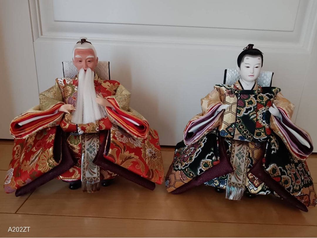 豪華絢爛　五人囃子＆右大臣・左大臣　雛人形セット