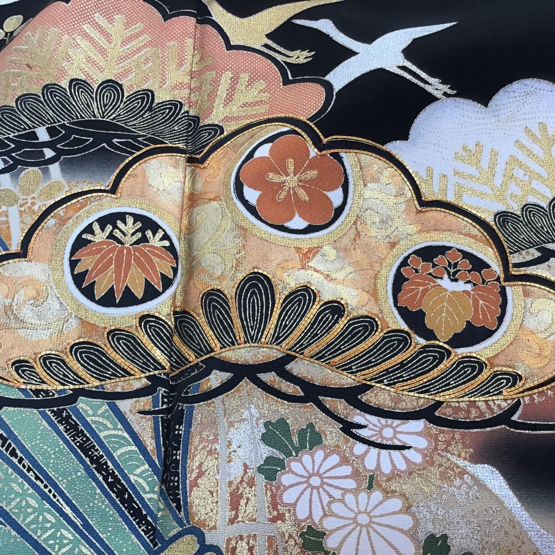 ［訳あり］　留袖ドレス、帯ベルト付き　金彩❣️ 着丈121