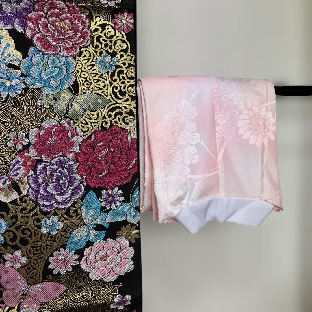 桜の花模様振袖6点セット 金駒刺繍 トールサイズ ガード加工 美品