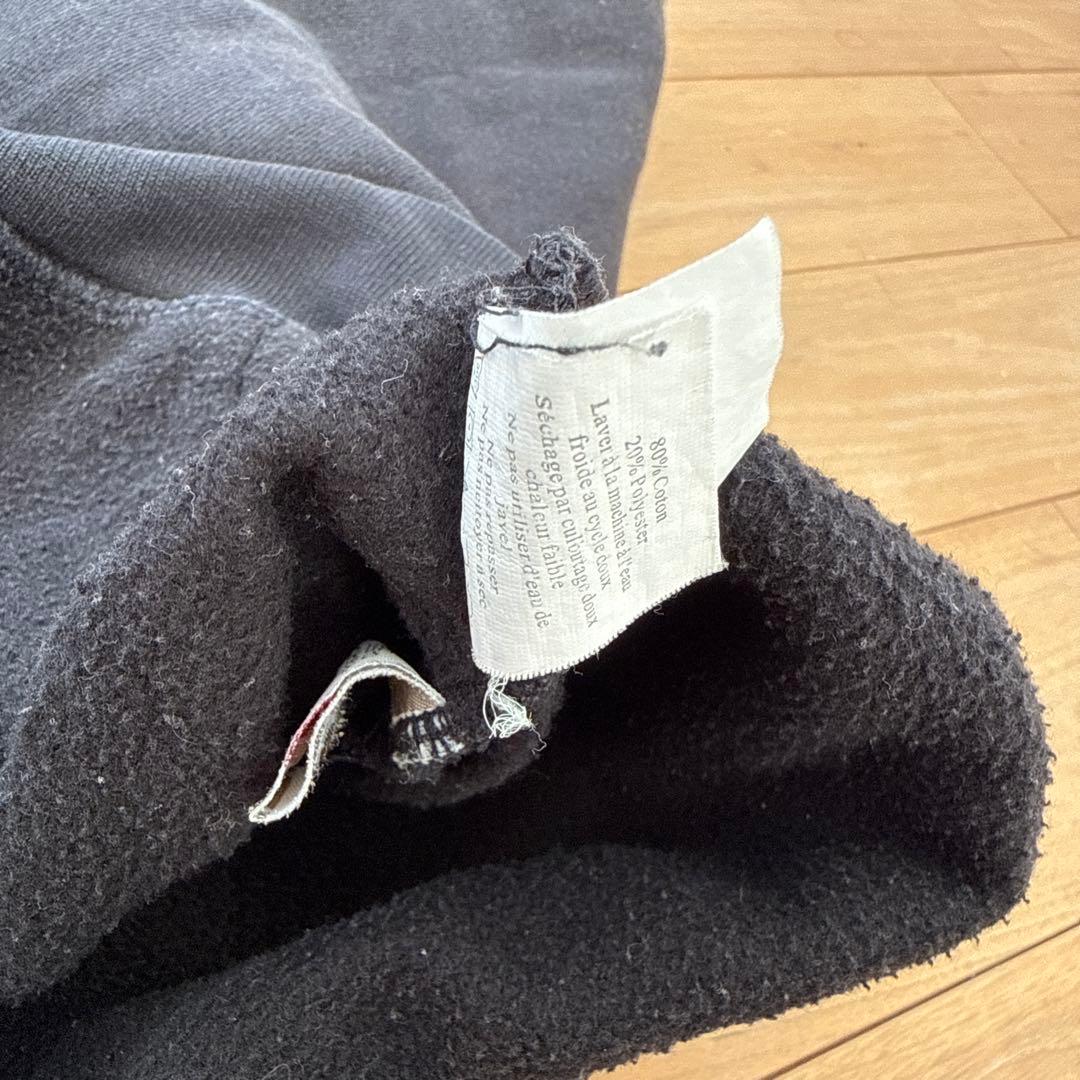 stussy ジップアップパーカー　ワールドツアー　ブラック　L フーディ　黒