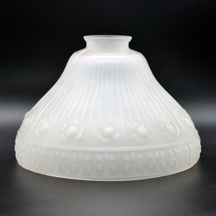 昭和レトロ 電傘 すりガラス プレスガラス 戦前〜昭和初期①