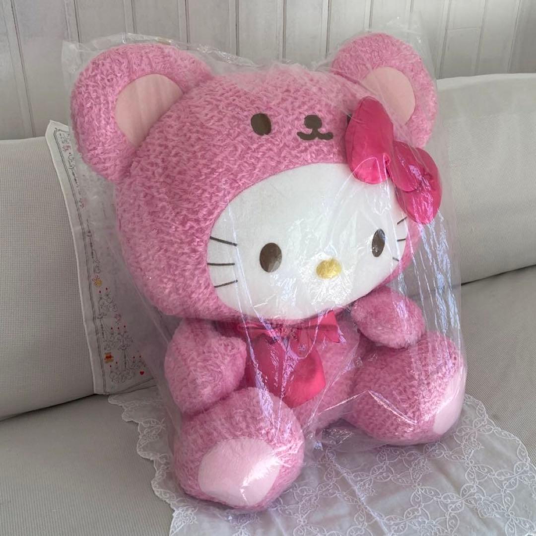 【 新品・未使用 】　超特大！　ハローキティ　ぬいぐるみ　ピンク　くま　激カワ♡