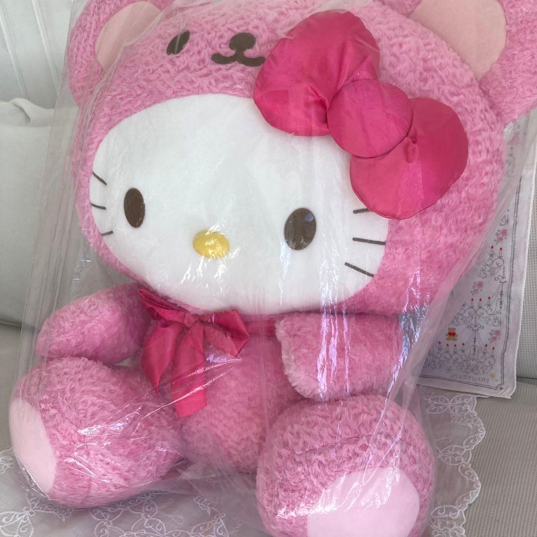 【 新品・未使用 】　超特大！　ハローキティ　ぬいぐるみ　ピンク　くま　激カワ♡