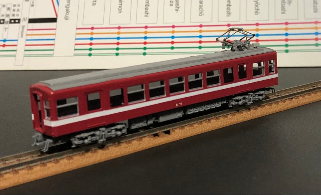 管理番号1646 京急 旧600形非冷房 Nゲージ トロリー車4両