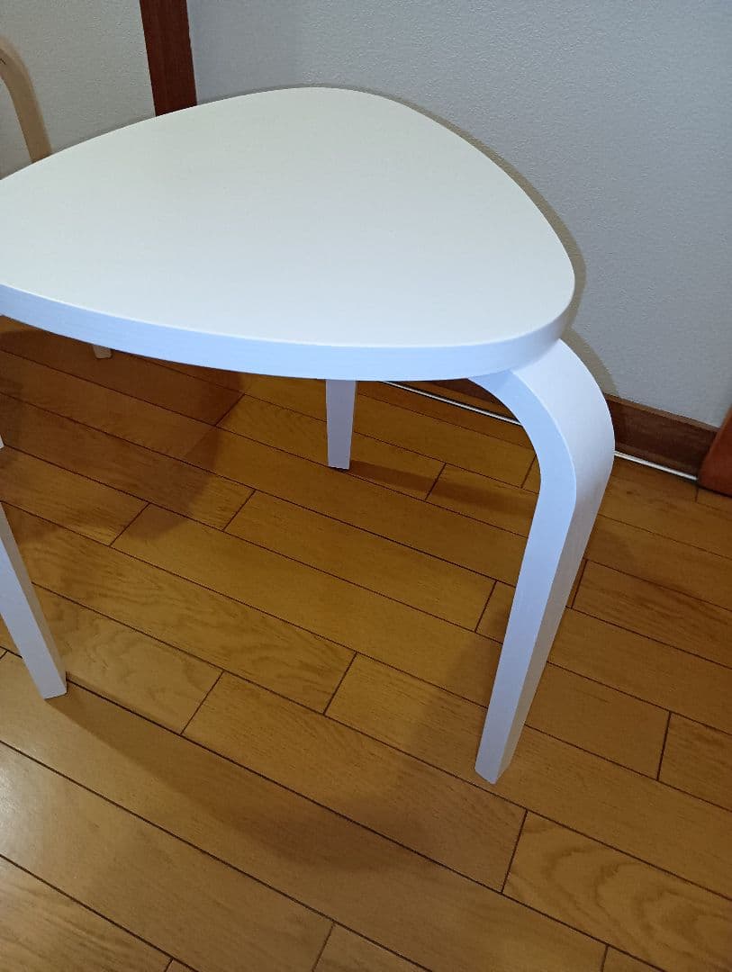 IKEA KYRRE シルレ スツール ナチュラル 1脚　ホワイト2脚　セット