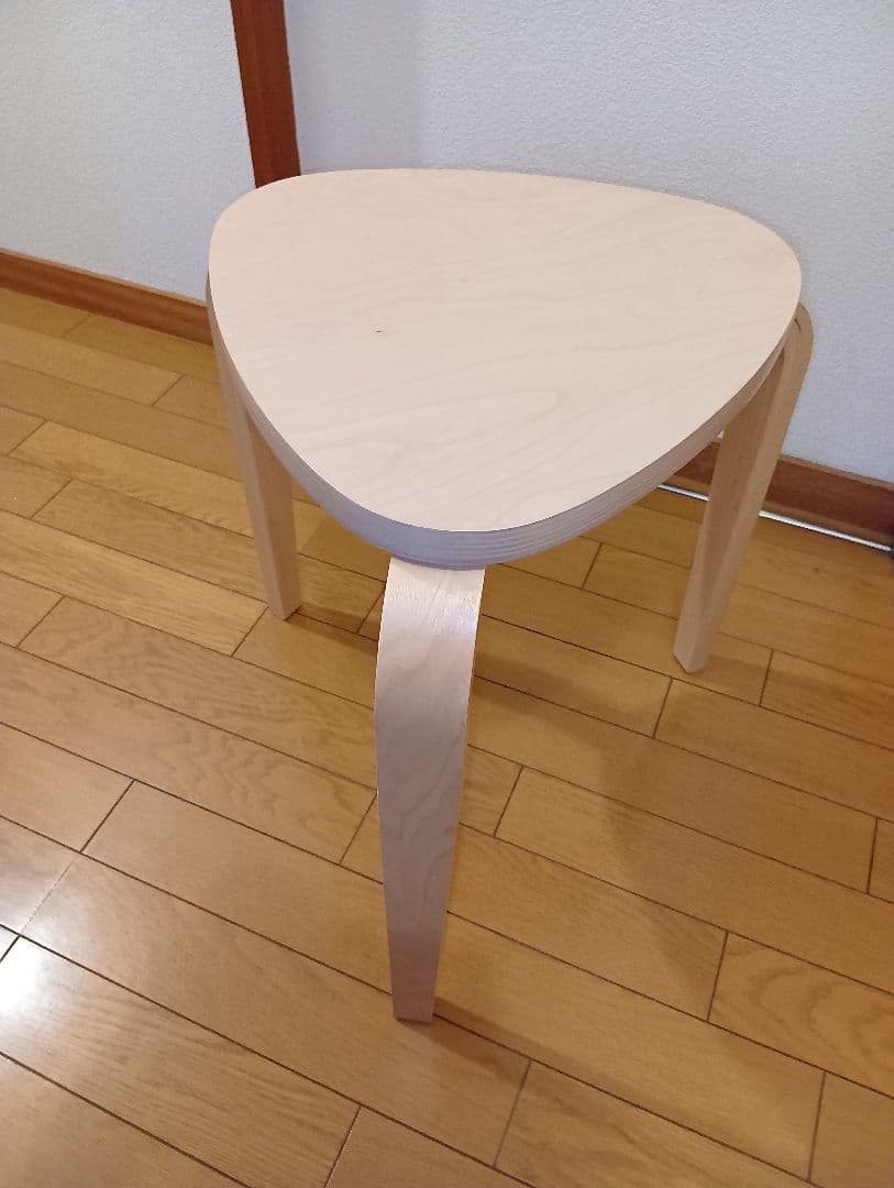 IKEA KYRRE シルレ スツール ナチュラル 1脚　ホワイト2脚　セット