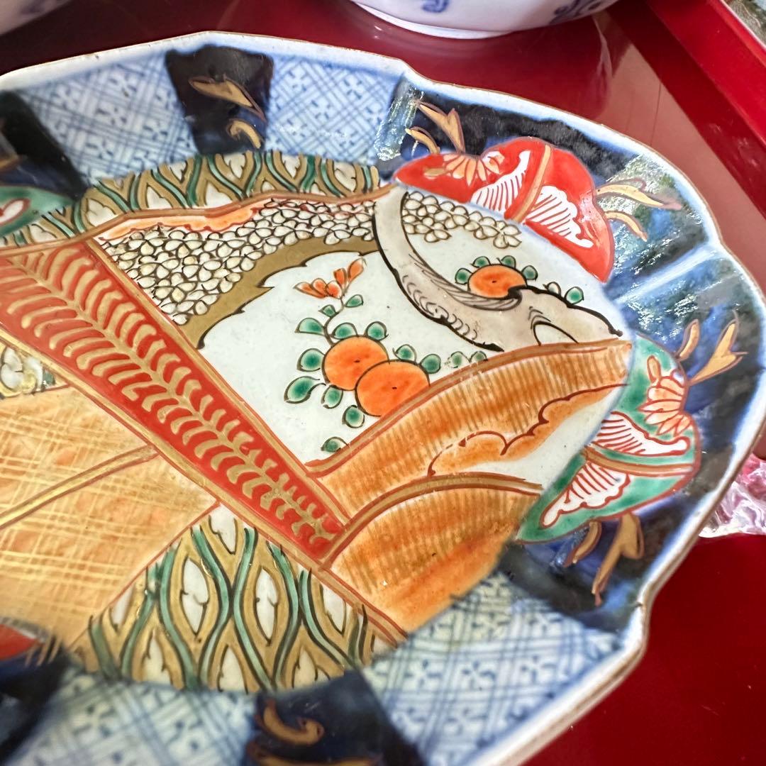 I様へ感謝お嫁入り‼️伊万里錦手若松＆橙＆ふきよせ