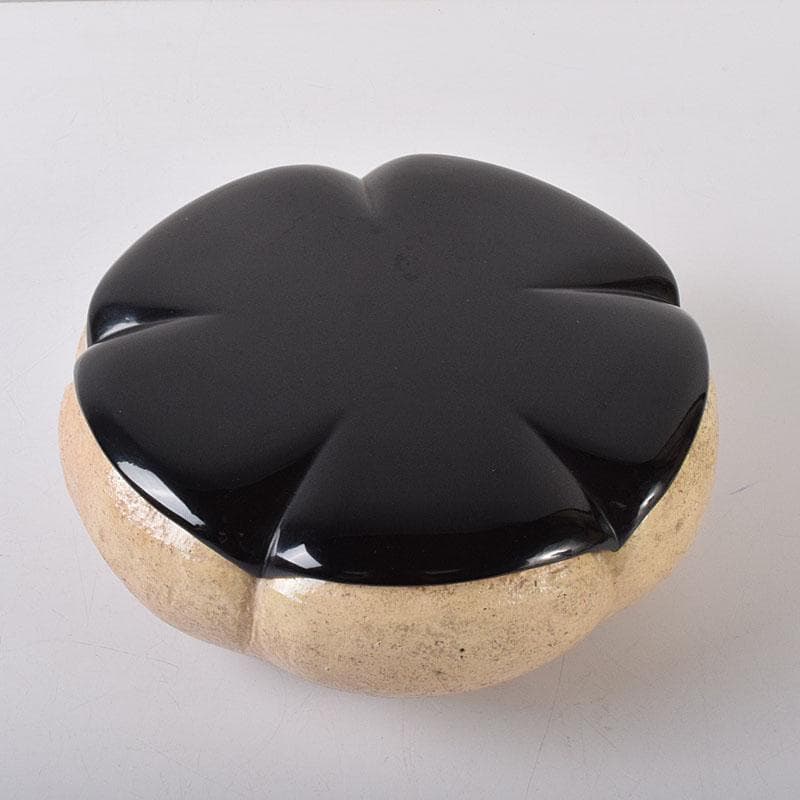 茶道具 楽焼 輪花鉢 菓子器 時代箱付 M R7991