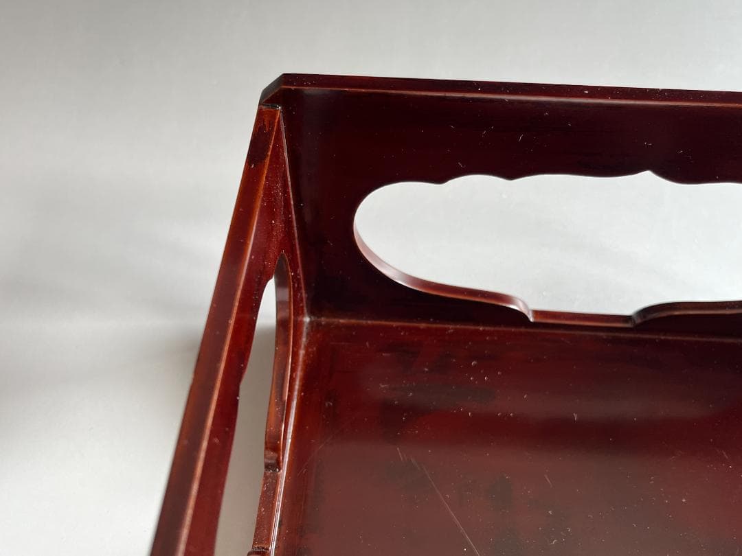 川瀬表完 香狭間透し溜 莨盆 茶道具