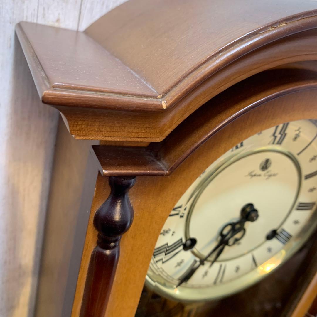 昭和レトロ　愛知時計　アイチ時計　ゼンマイ　振り子時計　掛時計