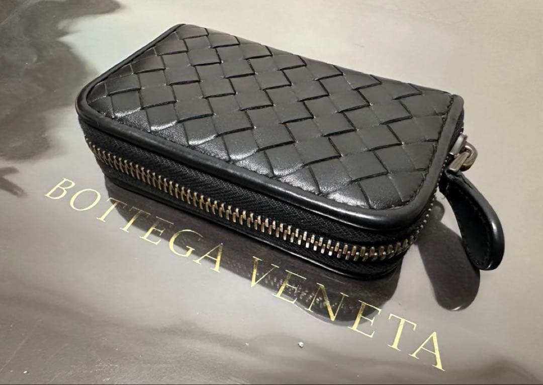 ★【極美品】ボッテガヴェネタ ケース ラム／ネロブラック／✨✨✨5️⃣
