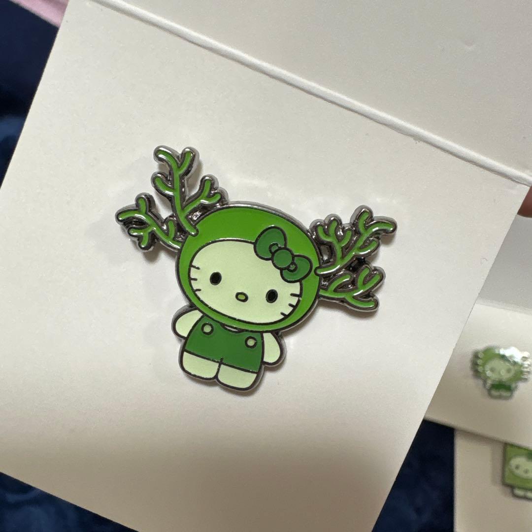 藻キティ　ピンバッチ　日本館　4個セット　万博　EXPO