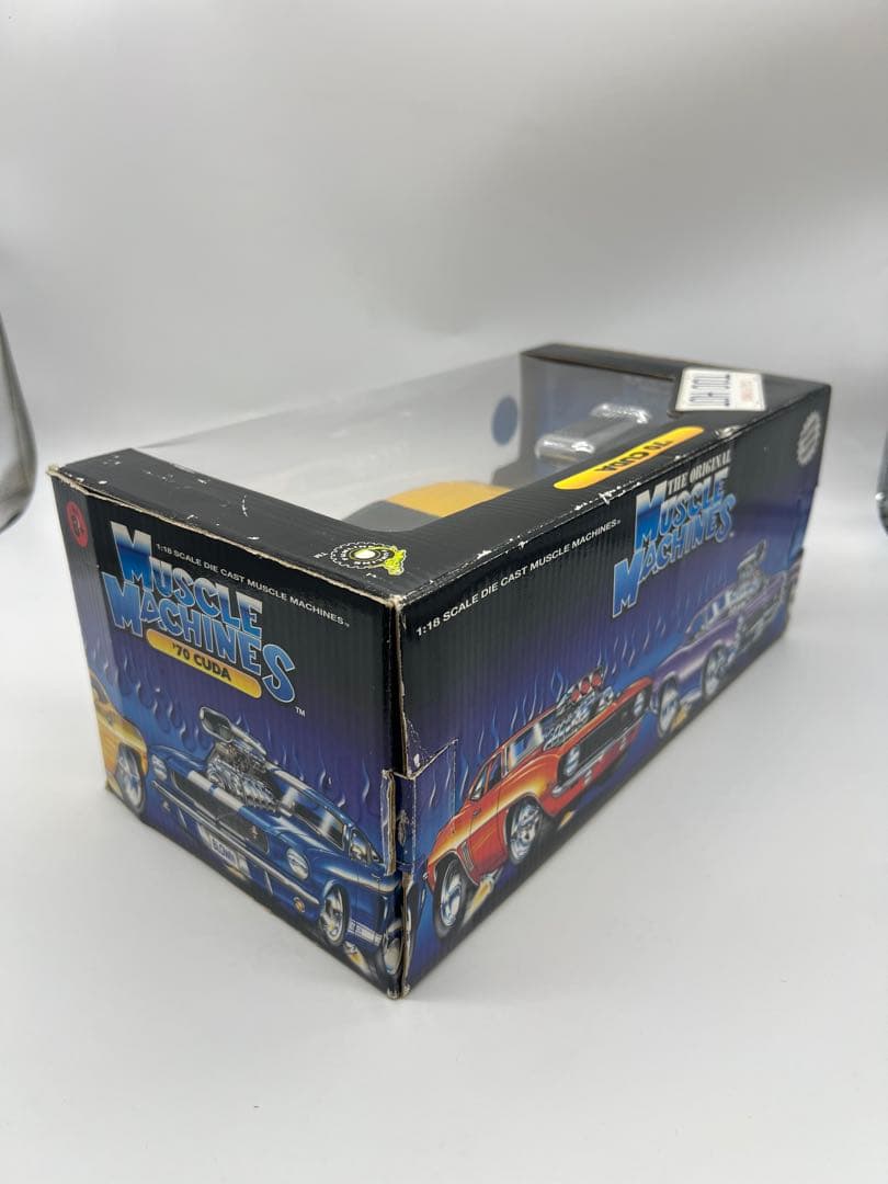 No60ミニカー1/18箱ありMUSCLE MACHINES 70 CUDA