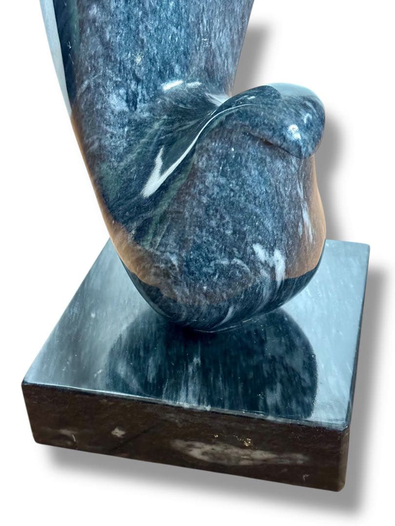 大理石 鳥モチーフ彫刻 オブジェ