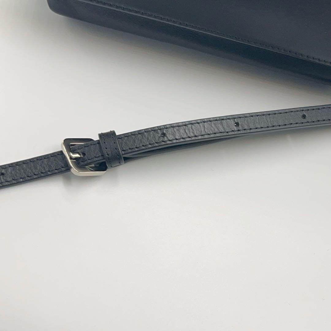 美品✨agnes b.アニエスベー　カメラバッグ　ショルダー レザー　ブラック