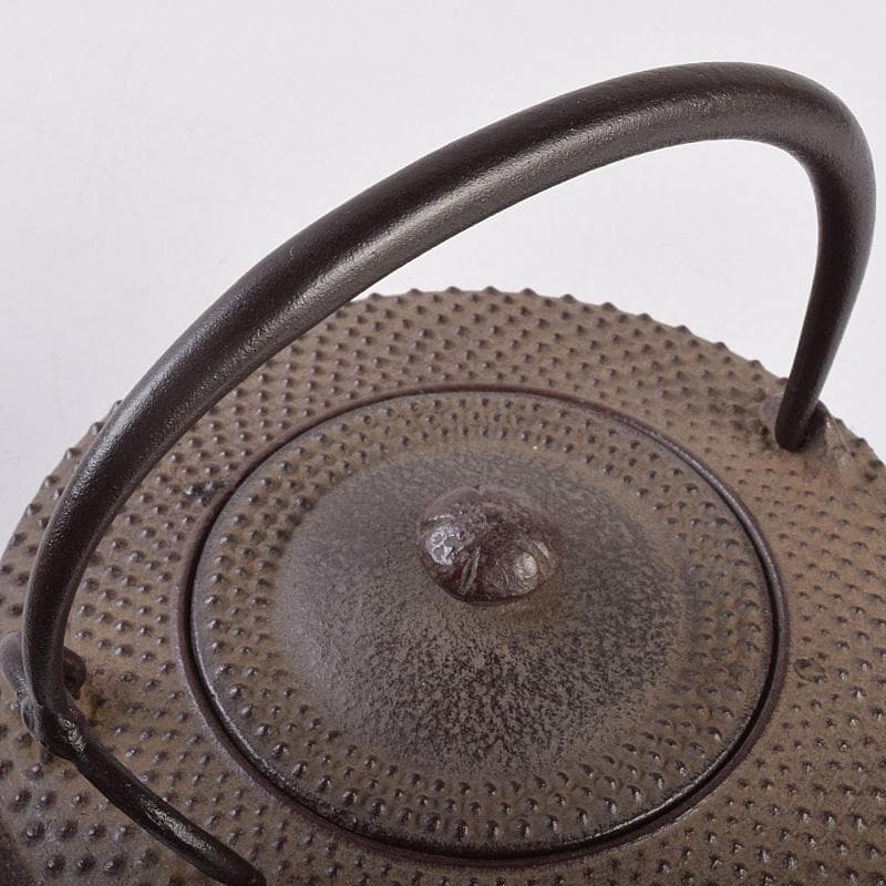 煎茶道具　釜師　菊地政光作　肩霰　銚子　染付山水文替蓋付　共箱　V R9015