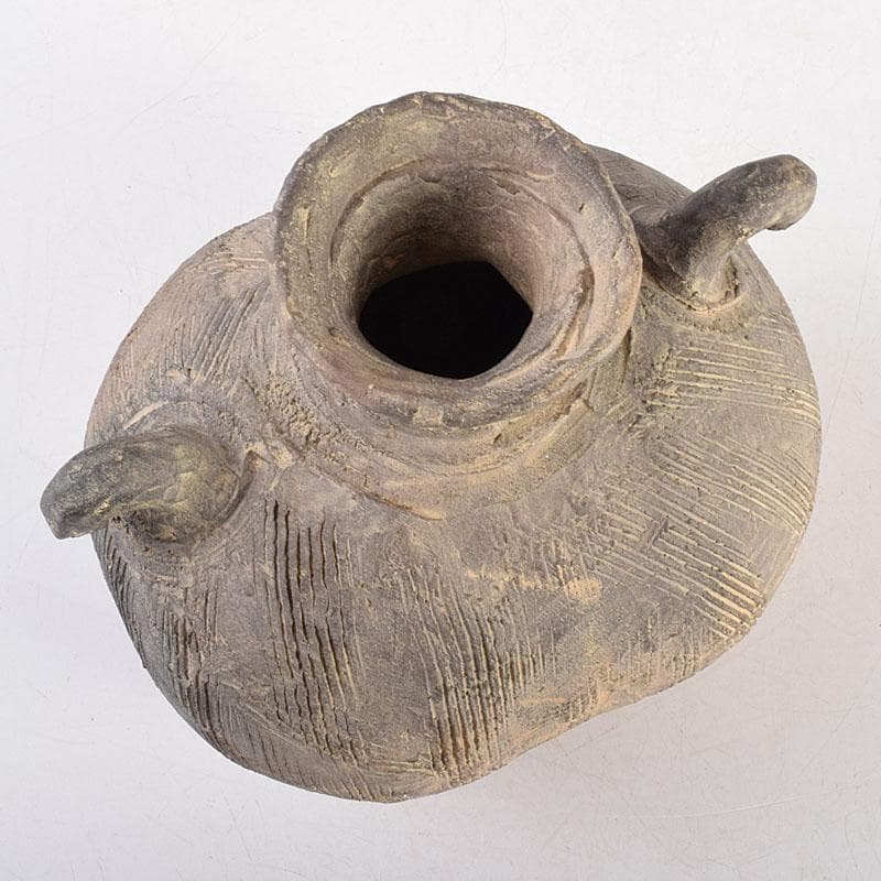 朝鮮美術　須恵器　新羅土器　新羅無細土　壷　　V　R8559