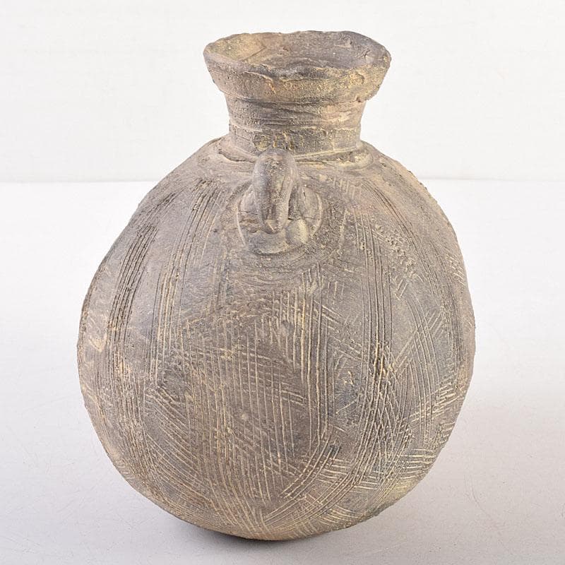 朝鮮美術　須恵器　新羅土器　新羅無細土　壷　　V　R8559