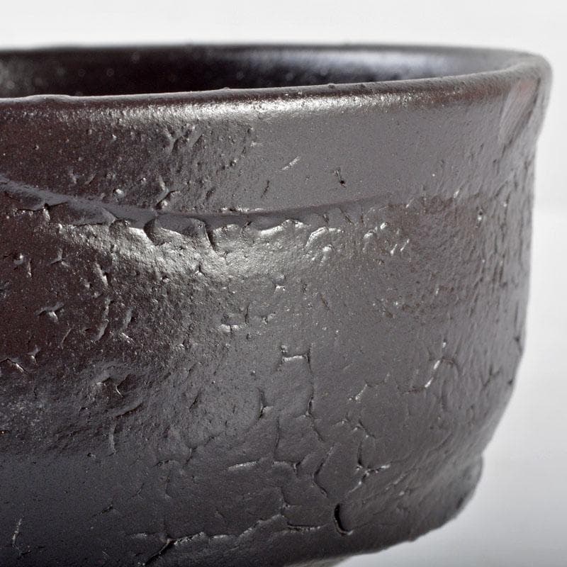 茶道具　河井寛次郎作　黒茶碗　共箱　D　R4726